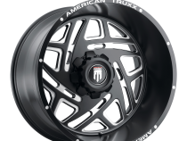 Cosmos AT1904 Gloss Black Milled 24X14 6-139.7 -76MM 106.1MM Off Road Wheels American Truxx