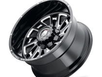 Blade AT1905 Gloss Black Milled 22X12 5-127 -44MM 78.1MM Off Road Wheels American Truxx