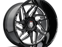 Goliath AT1917 Gloss Black Milled 22X12 5-127/5-139.7 -44MM 87.1MM Off Road Wheels American Truxx