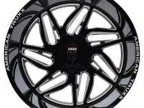 Goliath AT1917 Gloss Black Milled 20X9 5-127/5-139.7 -12MM 87.1MM Off Road Wheels American Truxx