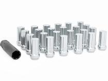 M14x2.0 Wheel Installation Kit w/Lug Nuts and Socket Key Chrome 24-Count Rough Country