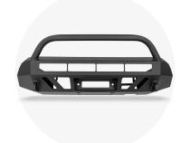 16-Up Tacoma Stealth Bumper 32 Inch LED Bar Combo Beam Bumper Light Bar-Blue-Small 32 Inch Combo Beam with Relocation Mounts Bumper Light Bar Switch No Winch No D-Ring Cali Raised LED