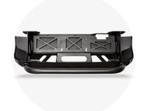 16-Up Tacoma Stealth Bumper 32 Inch LED Bar Combo Beam Bumper Light Bar-Blue-Small 32 Inch Combo Beam with Relocation Mounts Bumper Light Bar Switch No Winch No D-Ring Cali Raised LED