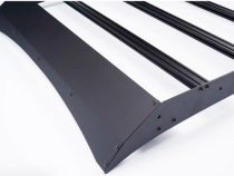 2014-2021 Tundra Crew Max Premium Roof Rack - 52 in Dual Row Combo Beam LED Light Bar - Amber - Tall Light Kit Cali Raised LED
