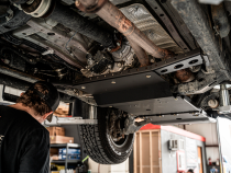 2016-Present Toyota Tacoma Complete Skid Plate Collection -  Aluminum Powercoat Black Cali Raised LED