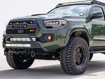 16-Up Tacoma Stealth Bumper No LED Bar No Switch Relocation Mounts Only No Winch No D-Ring Cali Raised LED