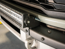 Bumper Light Bar Mounting Kit Fits 21-Present Ford Bronco Raptor - 5D Optic Osram 32 Inch Dual Row Bar (Spot Beam) Cali Raised LED