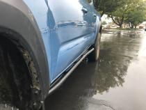 Trail Edition Rock Sliders Fits 24-Present Toyota Tacoma - Double Cab Long Bed/No Kick Out/Raw Cali Raised LED