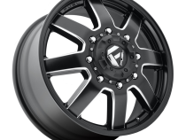 Dually Wheels 22X8.3 Maverick Dually D538 8 On 165.1 Black Milled 117 Bore 105 Offset 7 Spoke Front Dually Fuel Off Road Wheels