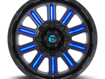 Aluminum Wheels 20X9 Hardline D646 5 On 139.7/5 On 150 Gloss Black/Candy Blue 110.3 Bore 1 Offset Fuel Off Road Wheels