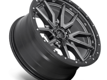 Aluminum Wheels 18X9 Rebel D680 5 On 127 Matte Gunmetal Gray Black Bead Ring 71.5 Bore 1 Offset Fuel Off Road Wheels