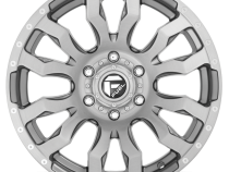 Aluminum Wheels 20X10 Blitz D693 5 On 127 Brushed Gunmetal Gray Tinted Clear 71.5 Bore -18 Offset Multi Spoke Fuel Off Road Wheels