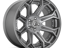 Aluminum Wheels 20X10 Siege D705 5 On 127 Brushed Gunmetal Gray Tinted Clear 71.5 Bore -18 Offset Fuel Off Road Wheels