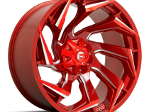 Aluminum Wheels 22X10 Reaction D754 5 On 127/5 On 139.7 Candy Red Milled 87.1 Bore -18 Offset Fuel Off Road Wheels