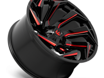 Aluminum Wheels 17X9 Reaction D755 5 On 114.3/5 On 127 Gloss Black Milled Red Tint 78.1 Bore 1 Offset Fuel Off Road Wheels