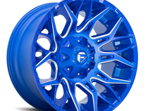 Aluminum Wheels 22X10 Twitch D770 5 On 114.3/5 On 127 Anodized Blue Milled 78 Bore -18 Offset Fuel Off Road Wheels
