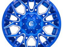 Aluminum Wheels 22X10 Twitch D770 5 On 114.3/5 On 127 Anodized Blue Milled 78 Bore -18 Offset Fuel Off Road Wheels