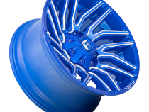 Aluminum Wheels 20X9 Typhoon D774 5 On 114.3/5 On 127 Anodized Blue Milled 78.1 Bore 1 Offset Fuel Off Road Wheels