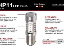 1156 HP11 LED Amber Four Diode Dynamics