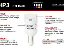 194 LED Bulb HP3 LED Cool White Single Diode Dynamics