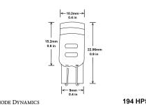194 LED Bulb HP5 LED Blue Single Diode Dynamics