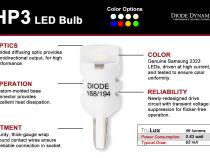 194 HP3 LED Green Short Single Diode Dynamics