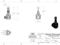 9006/9012 White SL2 LED Bulb Each Diode Dynamics