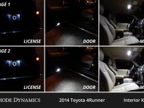 Interior LED Kit for 2010-2024 Toyota 4Runner, Cool White Stage 1 Diode Dynamics