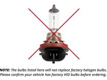 Replacement OEM HID Bulbs for 2017 Kia Forte Sedan Pair 4300K Diode Dynamics