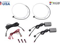 RGBW HD LED Halos for 2018-2021 Jeep JL Wrangler/Gladiator
