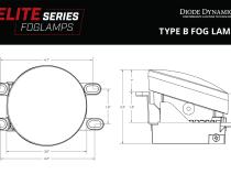 Elite Series Fog Lamps for 2006-2014 Toyota Yaris Pair Cool White 6000K Diode Dynamics