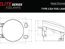 Elite Series Fog Lamps for 2010-2013 Toyota 4Runner Pair Cool White 6000K Diode Dynamics