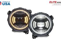 Elite Max LED Headlamps for 2018-Present Jeep JL Wrangler and 2020-Present Jeep Gladiator Diode Dynamics