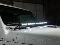 SS50 Hood LED Light Bar Kit for 2018-2021 Jeep JL Wrangler/Gladiator, White Combo
