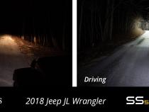 SS50 Hood LED Light Bar Kit for 2018-2021 Jeep JL Wrangler/Gladiator, White Combo