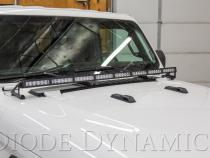 SS50 Hood LED Light Bar Kit for 2018-2021 Jeep JL Wrangler/Gladiator, White Combo
