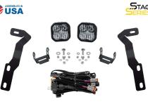 SS3 LED Ditch Light Kit for 2016-2021 Toyota Tacoma, Sport White Combo Diode Dynamics