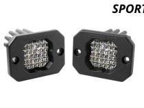 Stage Series C1 LED Pod Sport White Flood Flush RBL Pair Diode Dynamics