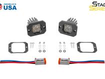 Stage Series C1 LED Pod Pro White Flood Flush RBL Pair Diode Dynamics