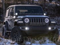SS3 Cowl LED Bracket Kit for 2018-2021 Jeep JL Wrangler/Gladiator, Yellow Sport