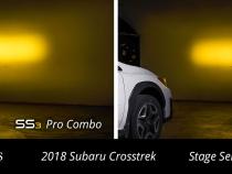 Stage Series 2in LED Ditch Light Kit for 2018-2021 Subaru Crosstrek, Pro Yellow Combo