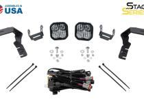 SS3 LED Ditch Light Kit for 2019-2021 Ford Ranger, Pro White Combo Diode Dynamics
