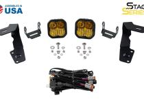 SS3 LED Ditch Light Kit for 2015-2021 Subaru WRX/STi, Sport Yellow Combo Diode Dynamics