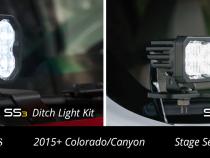 Ditch Light Brackets for 2015-2021 Chevrolet Colorado Diode Dynamics