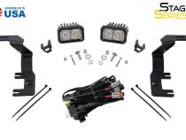 SS3 LED Ditch Light Kit for 2015-2021 Colorado/Canyon, Sport White Combo Diode Dynamics