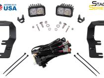 SSC2 LED Ditch Light Kit for 2014-2019 GMC Sierra 1500, Sport White Combo Diode Dynamics