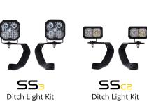 SS3 LED Ditch Light Kit for 2010-2021 Toyota 4Runner Sport White Combo Diode Dynamics