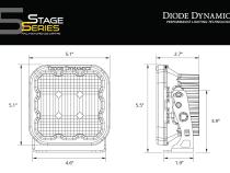 SS5 LED Pod Sport White Spot Single Diode Dynamics