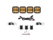 SS5 Sport Universal CrossLink 4-Pod Lightbar Yellow Combo Diode Dynamics