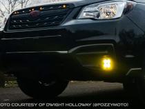 SS3 LED Fog Light Kit for 2014-2018 Subaru Forester Yellow SAE Fog Sport w/ Backlight Diode Dynamics